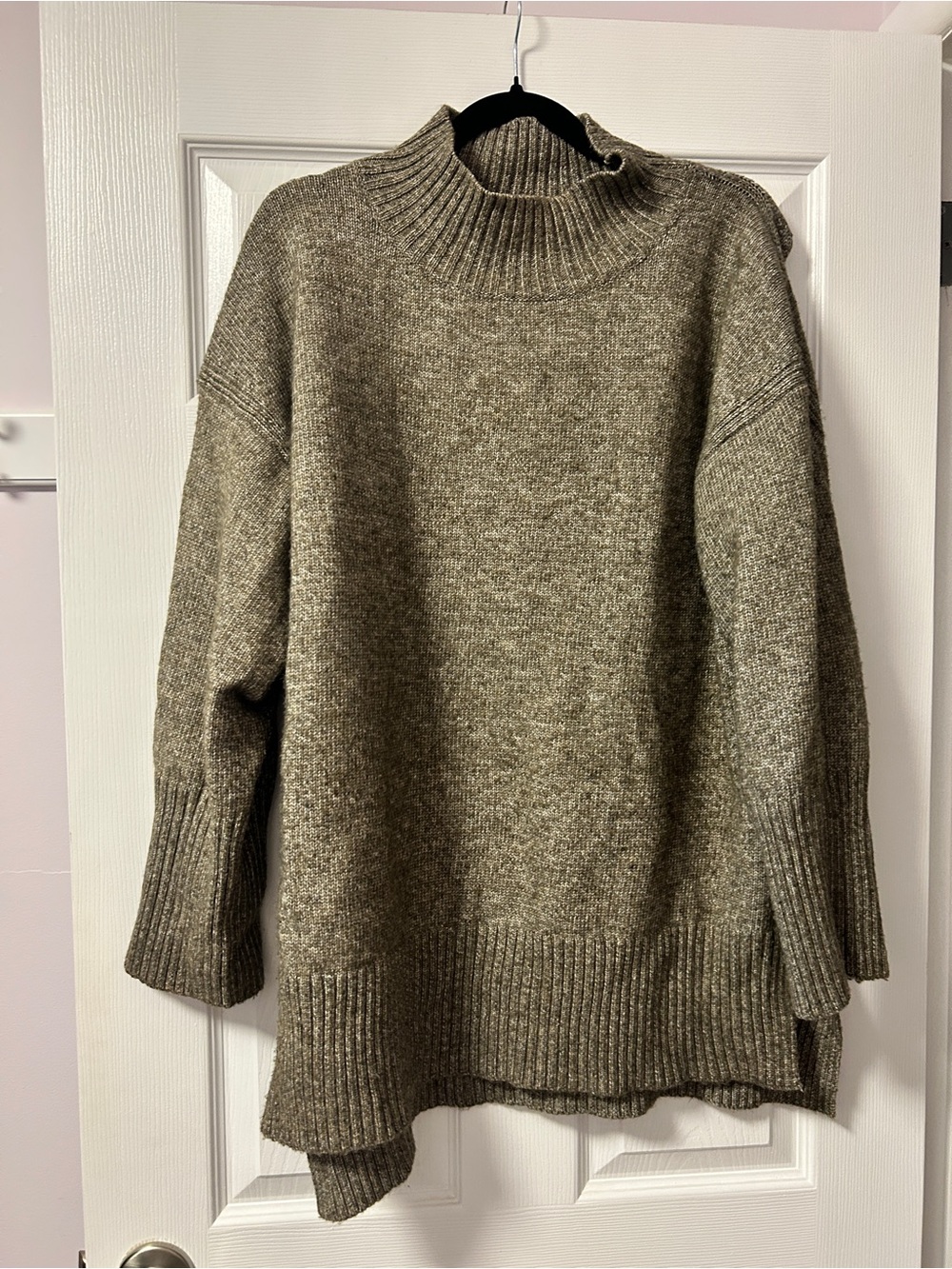 Ricki's -Brown Oversized Mock Neck Sweater
